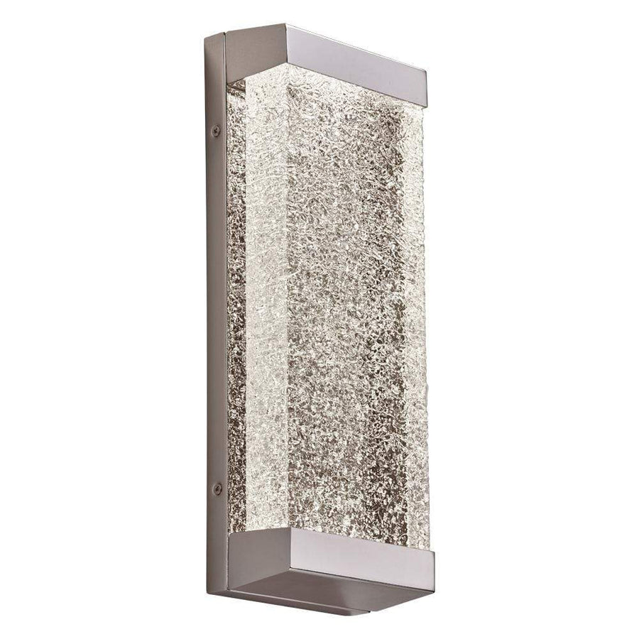 PLC Lighting Bathroom Lighting Polished Chrome / Cracked Ice / Integrated LED Giaccio Led Wall Sconce  By PLC Lighting 84440
