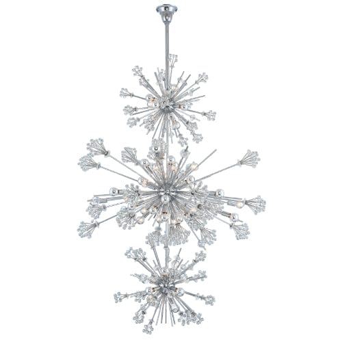Allegri by Kalco Lighting Constellation 3-Tier Pendant Chrome 11639-010-FR001 Chandelier Palace