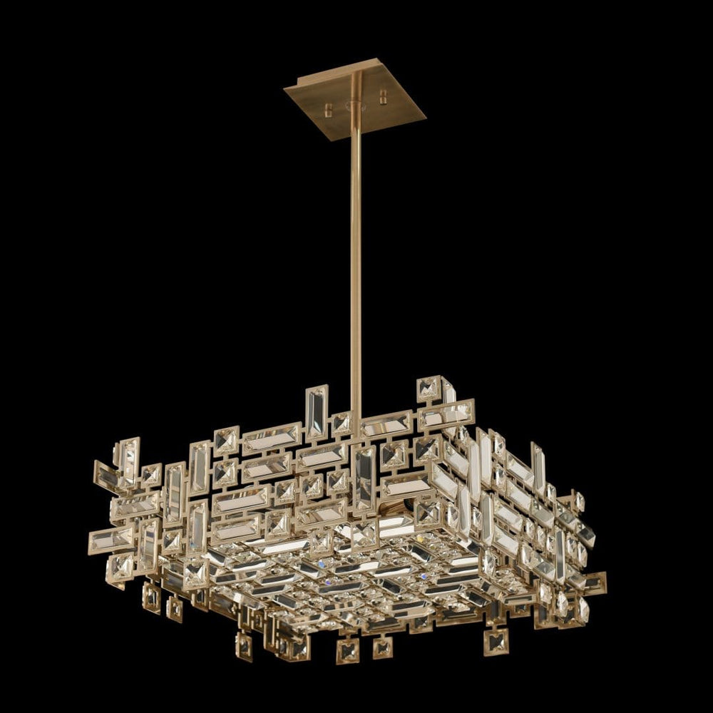 Allegri by Kalco Lighting Vermeer 21 Inch Square Pendant 11196 Chandelier Palace
