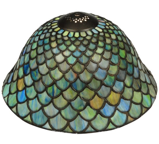 Meyda Lighting 12"W Tiffany Fishscale Shade 23953 Chandelier Palace