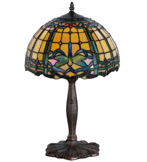 Meyda Lighting 19"H Dragonfly Trellis Accent Lamp 138586 Chandelier Palace