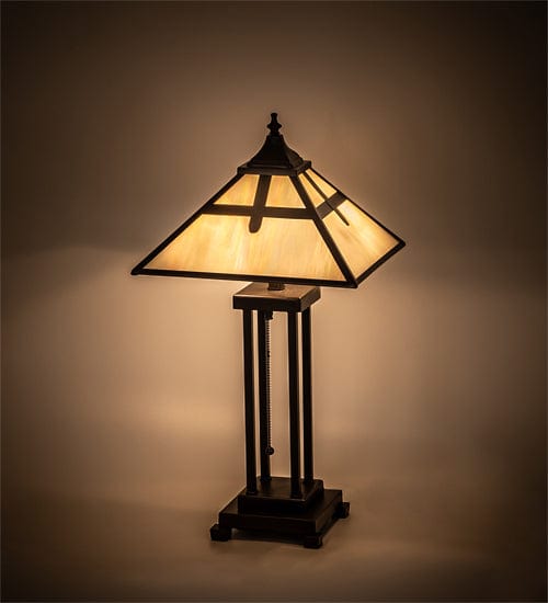 Meyda Lighting 24" High Cross Mission Table Lamp 204495 Chandelier Palace