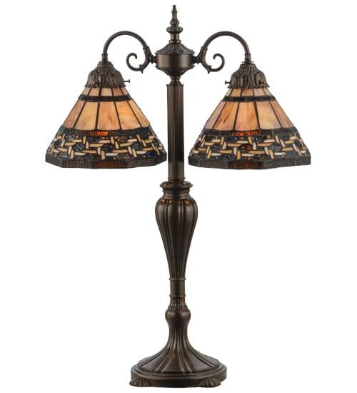 Meyda Lighting 28"H Ilona 2 LT Table Lamp 147734 Chandelier Palace