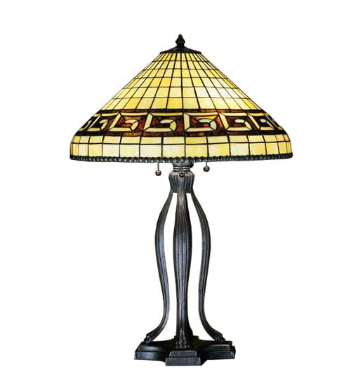 Meyda Lighting 30"H GREEK KEY TABLE LAMP 29504 Chandelier Palace