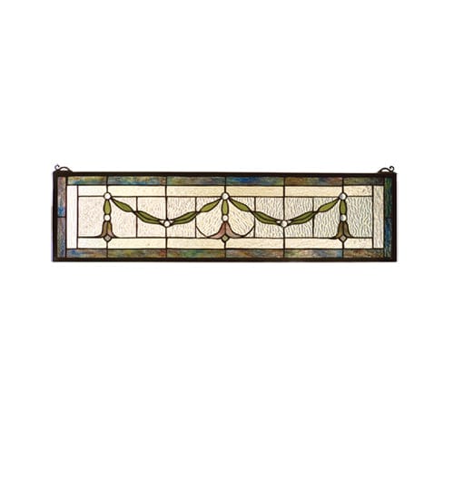 Meyda Lighting 32"W X 8"H Garland Swag Stained Glass Window 98102 Chandelier Palace