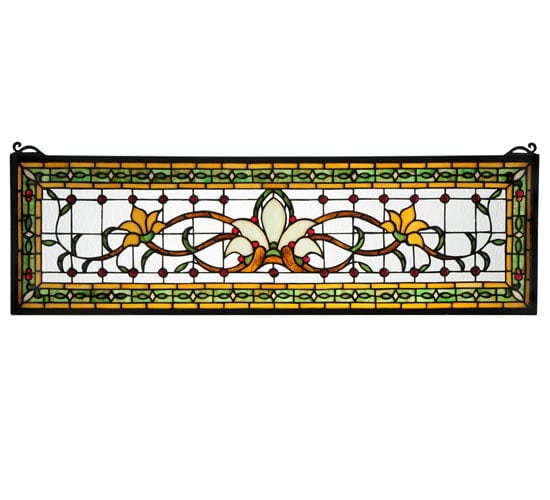 Meyda Lighting 33"W X 10"H Fairytale Transom Stained Glass Window 119444 Chandelier Palace