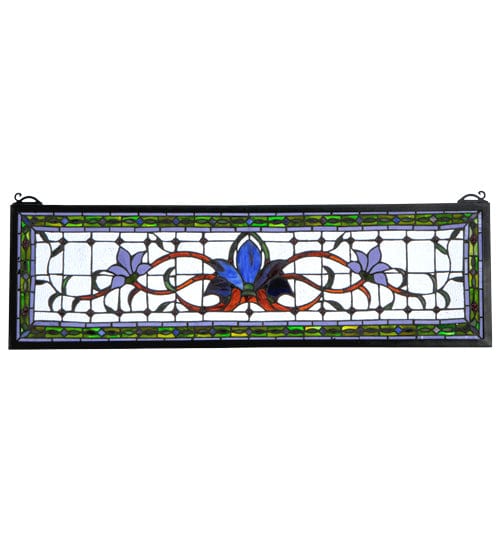 Meyda Lighting 33"W X 10"H Fairytale Transom Stained Glass Window 119445 Chandelier Palace