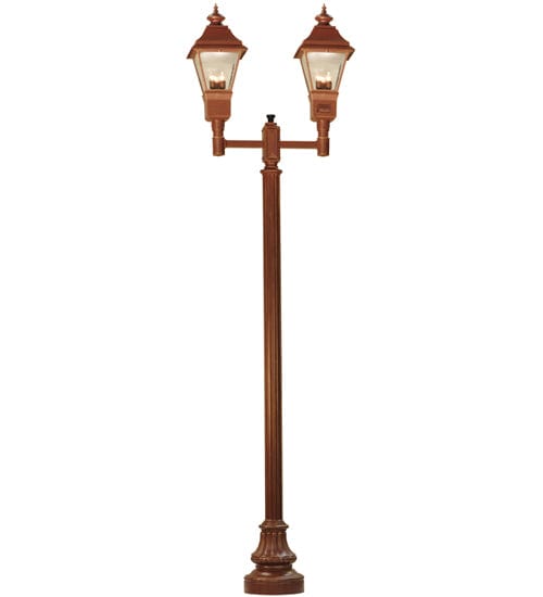 Meyda Lighting 46" Long Carefree 2 Lantern Outdoor Street Lamp 136361 Chandelier Palace