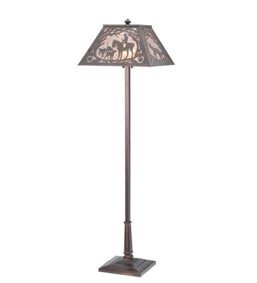 Meyda Lighting 60" High Fox Hunt Floor Lamp 110194 Chandelier Palace