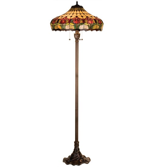 Meyda Lighting 63.5" Colonial Tulip Floor Lamp 11070 Chandelier Palace
