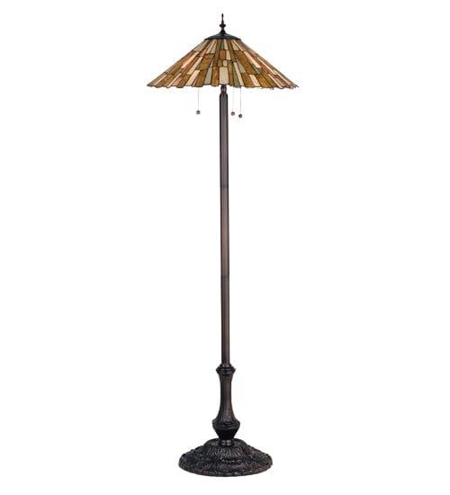 Meyda Lighting 63"H Delta Jadestone Floor Lamp 19194 Chandelier Palace