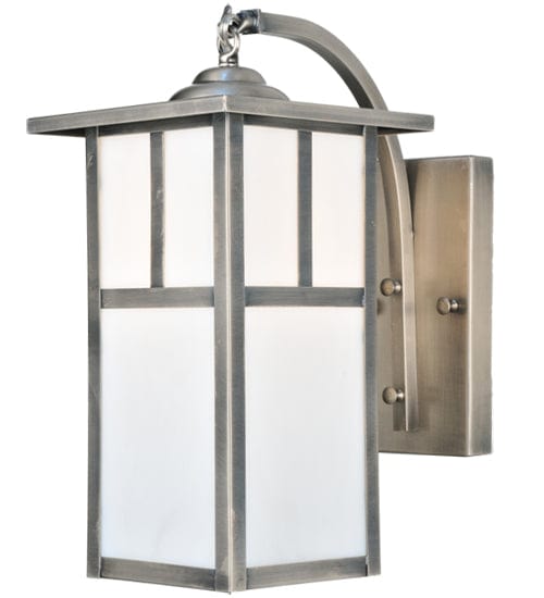 Meyda Lighting 7.5" Wide Hyde Park T Mission Curved Arm Wall Sconce 111123 Chandelier Palace