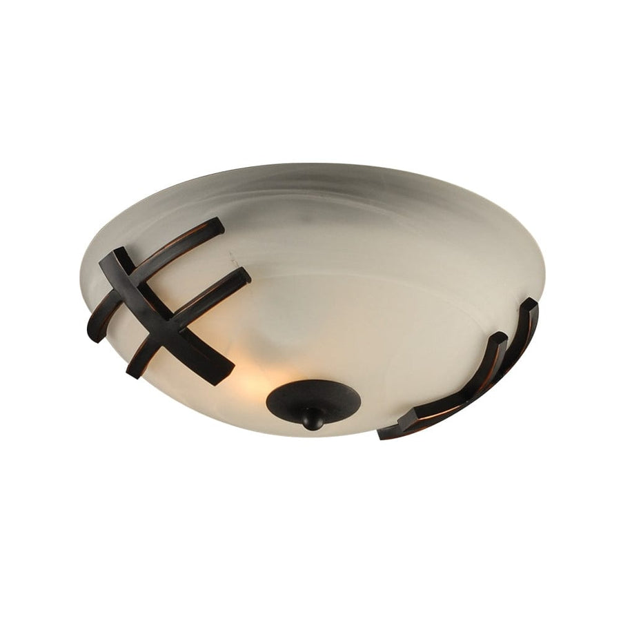 PLC Lighting Antasia 1-Light Oil Rubbed Bronze Dimmable Ceiling Light 14870 ORB Chandelier Palace