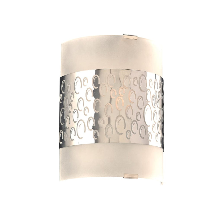 PLC Lighting Clifton 1-Light Polished Chrome Dimmable Wall Light 7585PC Chandelier Palace