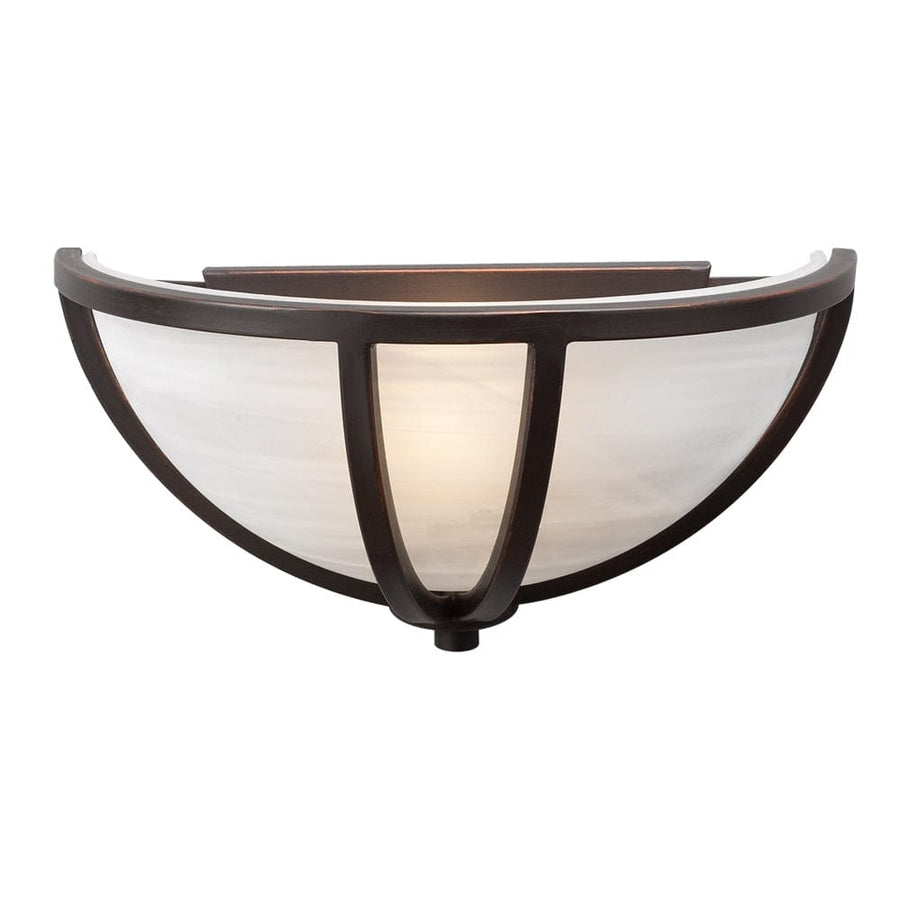 PLC Lighting Highland 1-Light Oil Rubbed Bronze Dimmable Wall Light 14860 ORB Chandelier Palace