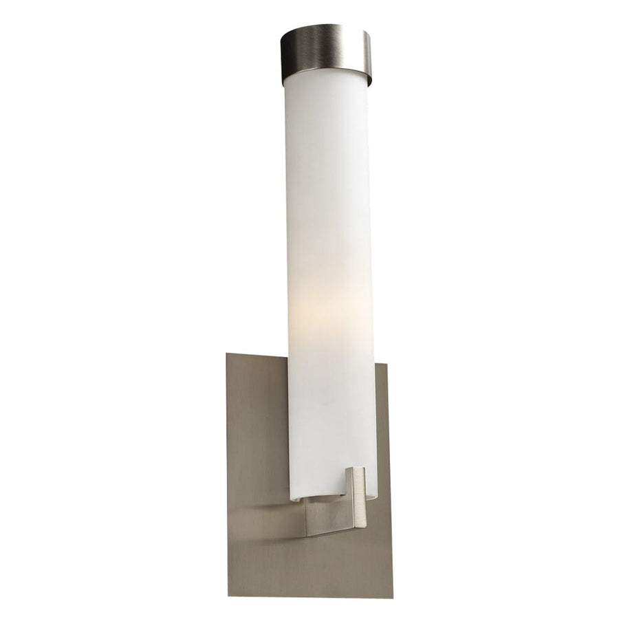 PLC Lighting Polipo 1-Light Satin Nickel Dimmable Wall Light 932SN Chandelier Palace