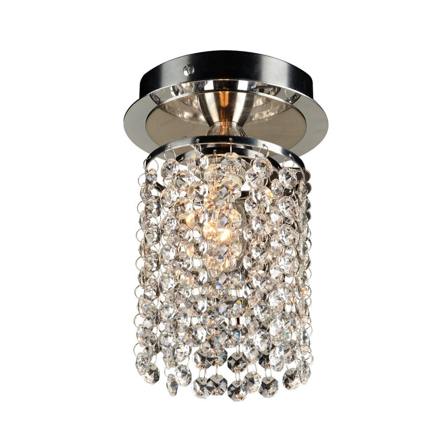 PLC Lighting Rigga 1-Light Polished Chrome Dimmable Ceiling Light 72191 PC Chandelier Palace