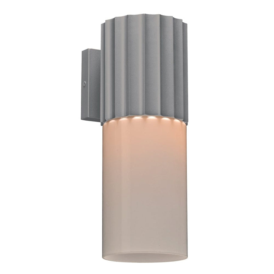 PLC Lighting Wallyx 1-Light Silver Dimmable Exterior Light 31740SL Chandelier Palace
