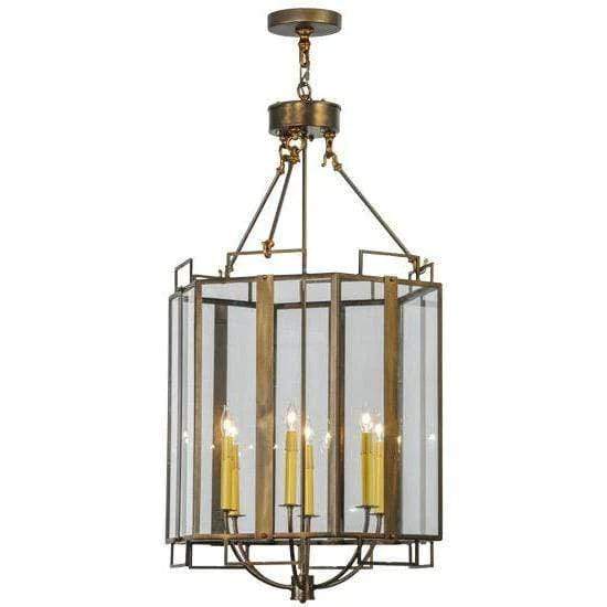 2nd Ave Lighting Pendants Antique Copper / Clear Glass / Glass And Polyresin Abbey Pendant By 2nd Ave Lighting 143910
