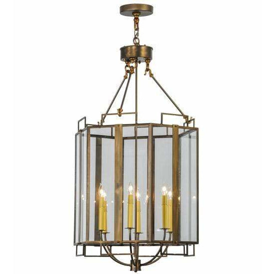 2nd Ave Lighting Pendants Antique Copper / Clear Glass / Glass And Polyresin Abbey Pendant By 2nd Ave Lighting 143910