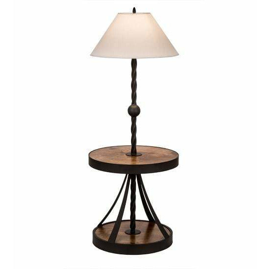 2nd Ave Lighting Lamps Oil Rubbed Bronze / Beige Textrene / Glass Fabric Idalight Achse Lamps By 2nd Ave Lighting 165145