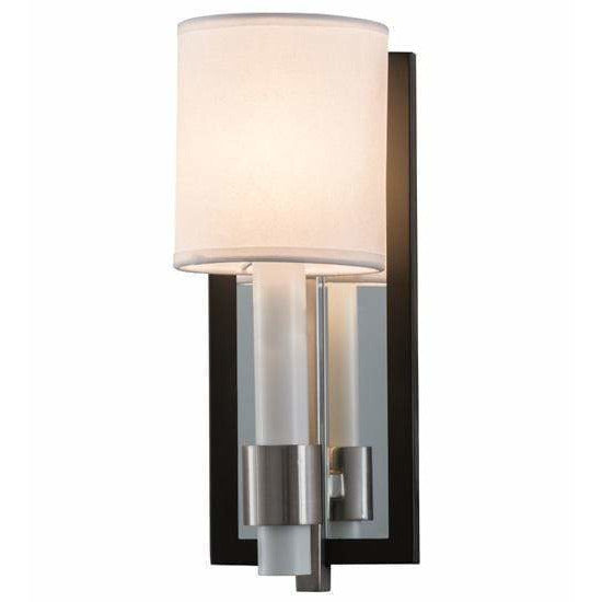 2nd Ave Lighting One Light Blackened Pewter / White Paper And Crystal Idalight / Glass Fabric Idalight Alberta One Light By 2nd Ave Lighting 152783