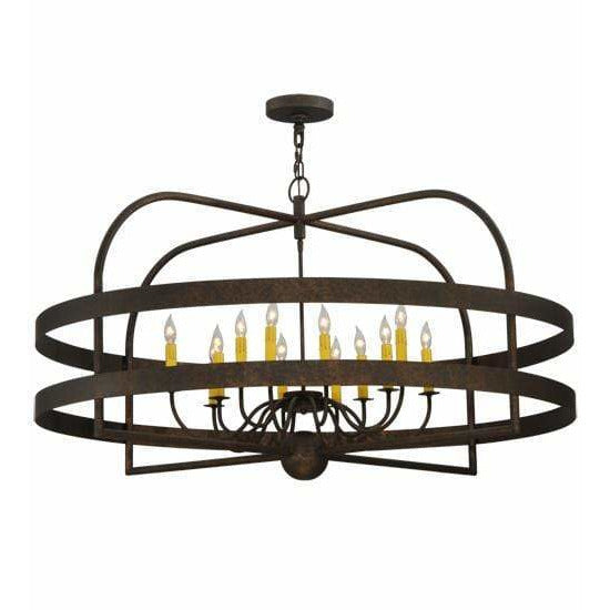 2nd Ave Lighting Chandeliers Gilded Tobacco / Glass Fabric Idalight Aldari Chandelier By 2nd Ave Lighting 139590