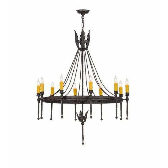 2nd Ave Lighting Pendants Pewter / Clear Crystal Hoops / Glass Fabric Idalight Amelia Pendant By 2nd Ave Lighting 174096