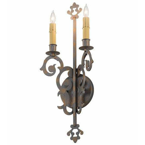2nd Ave Lighting Two Lights French Bronze / Glass Fabric Idalight Aneila Two Light By 2nd Ave Lighting 191582