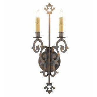 2nd Ave Lighting Two Lights French Bronze / Glass Fabric Idalight Aneila Two Light By 2nd Ave Lighting 191582