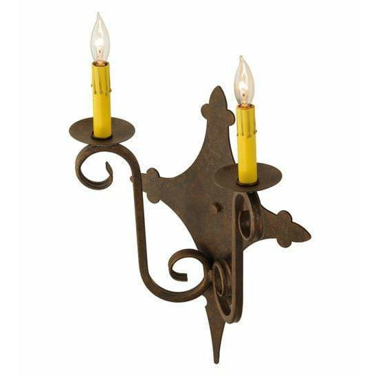 2nd Ave Lighting Two Lights Gilded Tobacco / Glass Fabric Idalight Angelique Two Light By 2nd Ave Lighting 149140