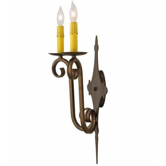 2nd Ave Lighting Two Lights Gilded Tobacco / Glass Fabric Idalight Angelique Two Light By 2nd Ave Lighting 149140