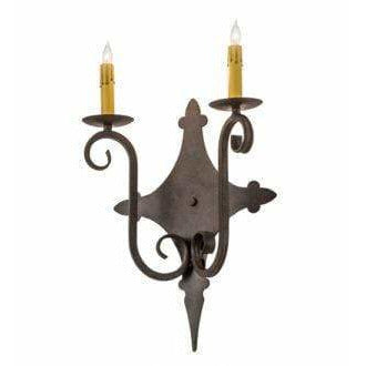 2nd Ave Lighting Two Lights Cajun Spice / Glass Fabric Idalight Angelique Two Light By 2nd Ave Lighting 177298