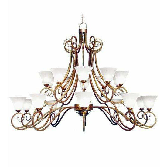 2nd Ave Lighting Chandeliers Autumn Leaf / White Scavo Glass Angelo Chandelier By 2nd Ave Lighting 118269