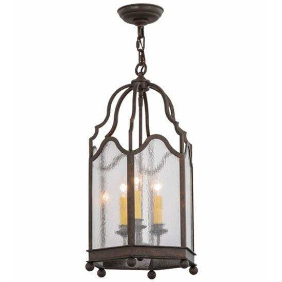 2nd Ave Lighting Pendants Gilded Tobacco / Clear Seeded Glass / Glass Fabric Idalight Antencio Pendant By 2nd Ave Lighting 155286
