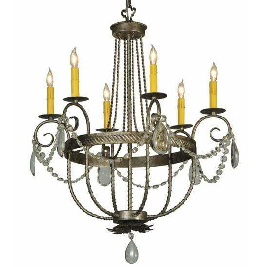 2nd Ave Lighting Chandeliers Corinth / Glass Fabric Idalight Antonia Chandelier By 2nd Ave Lighting 133148