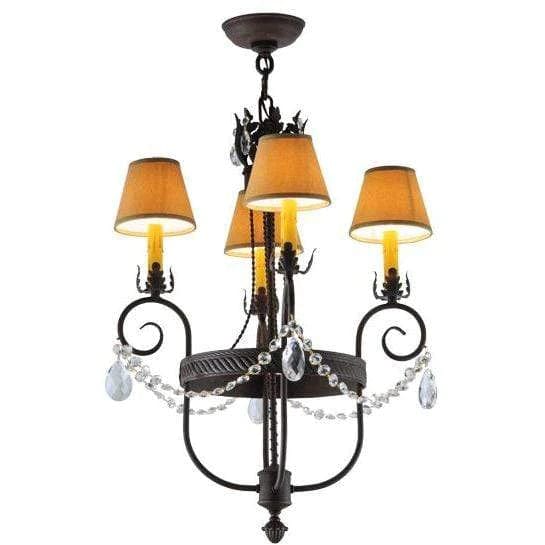 2nd Ave Lighting Chandeliers Cajun Spice Textured / Crystal / Polyresin Antonia Chandelier By 2nd Ave Lighting 142451