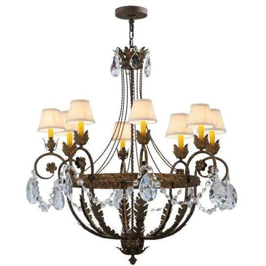 2nd Ave Lighting Chandeliers Pompeii Gold / Polyresin Antonia Chandelier By 2nd Ave Lighting 142692