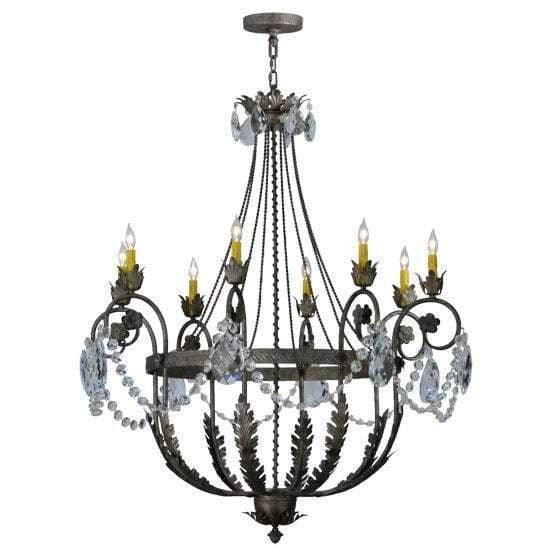 2nd Ave Lighting Chandeliers Corinth / Glass Fabric Idalight Antonia Chandelier By 2nd Ave Lighting 143218