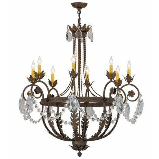 2nd Ave Lighting Chandeliers Antiquity / Glass Fabric Idalight Antonia Chandelier By 2nd Ave Lighting 156609