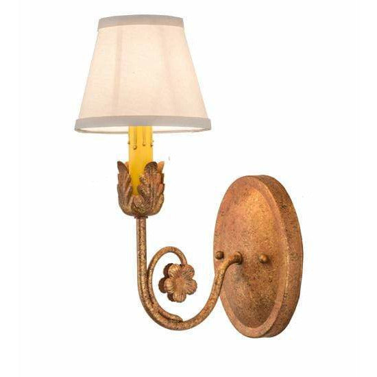 2nd Ave Lighting One Light Autumn Leaf / Natural Textrene / Glass Fabric Idalight Antonia One Light By 2nd Ave Lighting 178451