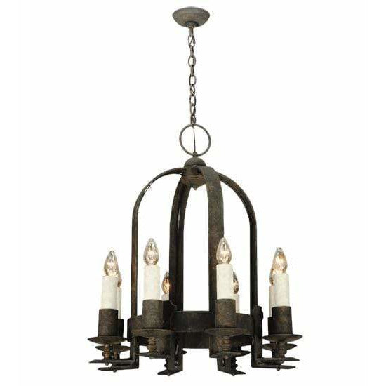 2nd Ave Lighting Chandeliers Chestnut / Glass Fabric Idalight Aragon Chandelier By 2nd Ave Lighting 121186