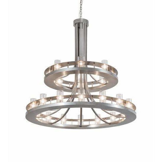 2nd Ave Lighting Chandeliers Nickel / Clear Seeded Glass / Glass Arion Chandelier By 2nd Ave Lighting 218772