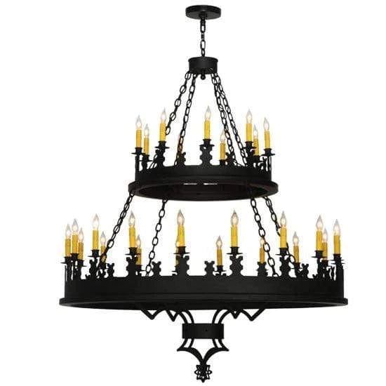 2nd Ave Lighting Chandeliers Costello Black / Glass Fabric Idalight Asen Chandelier By 2nd Ave Lighting 138678