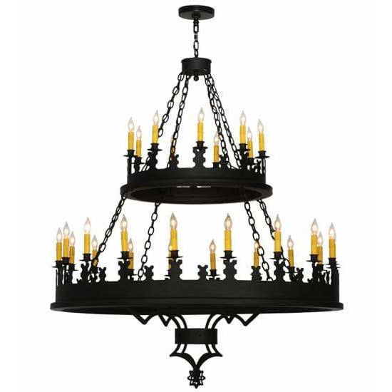 2nd Ave Lighting Chandeliers Costello Black / Glass Fabric Idalight Asen Chandelier By 2nd Ave Lighting 138678