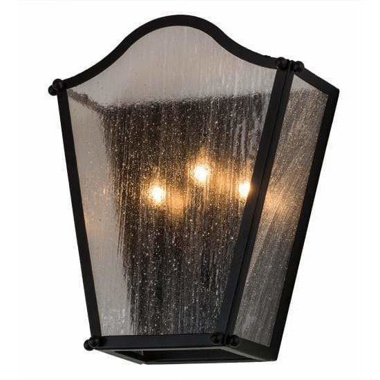 2nd Ave Lighting One Light Blackwash / Clear Seeded Glass / Glass Fabric Idalight Austin One Light By 2nd Ave Lighting 170629