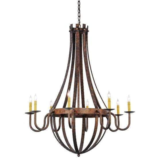 2nd Ave Lighting Chandeliers Rococco / Glass Fabric Idalight Barrel Stave Chandelier By 2nd Ave Lighting 129824