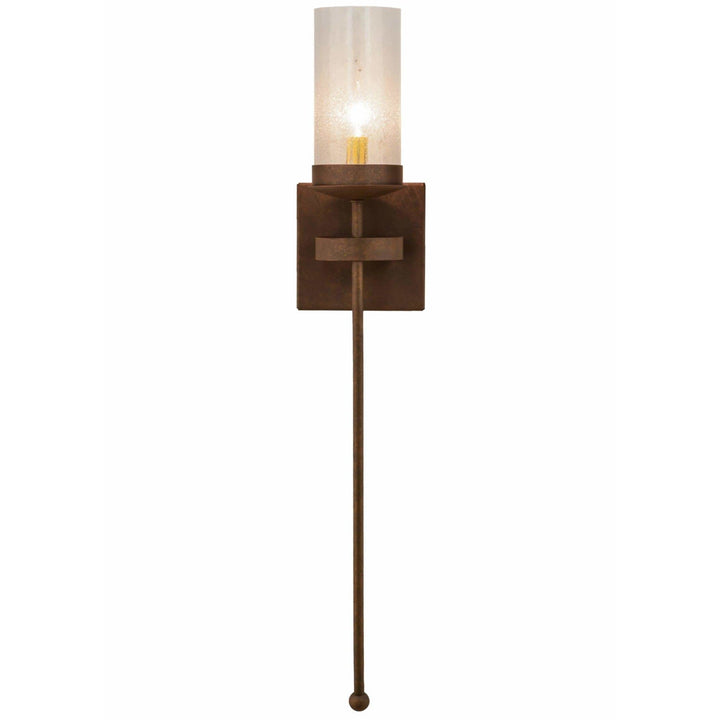 2nd Ave Lighting One Light Antique Rust / Clear Seeded Glass / Glass Fabric Idalight Bechar One Light By 2nd Ave Lighting 151761