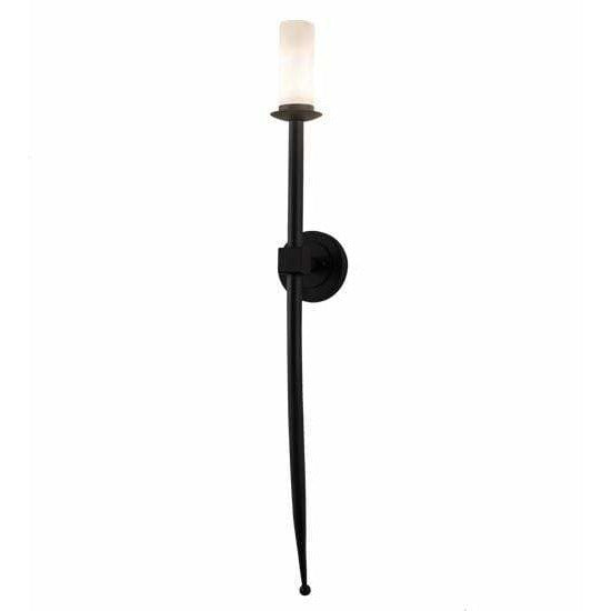 2nd Ave Lighting One Light Wrought Iron / Clear Frosted Glass Bechar One Light By 2nd Ave Lighting 171231