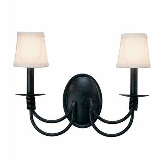 2nd Ave Lighting Two Lights Smoke / Off White Textrene Shade / Fabric Bell Two Light By 2nd Ave Lighting 221330